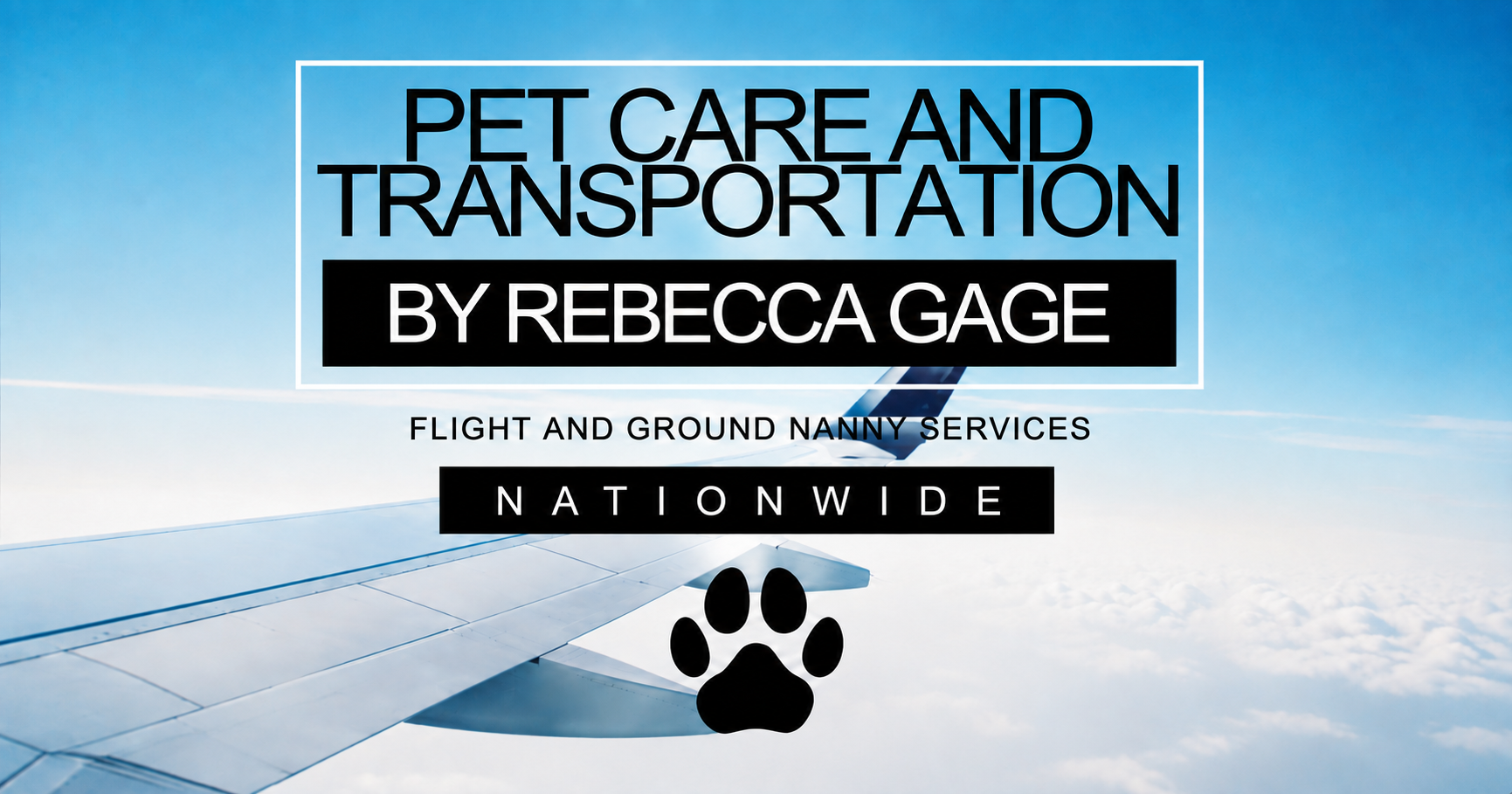 Pet Care and Transportation by Rebecca Gage — USDA certified flight nanny services