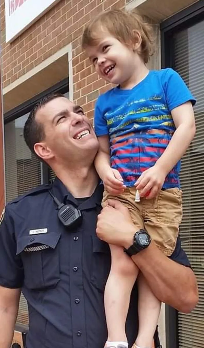 Jake Horner, founder of Approved Transport Group LLC, during his decade in law enforcement.