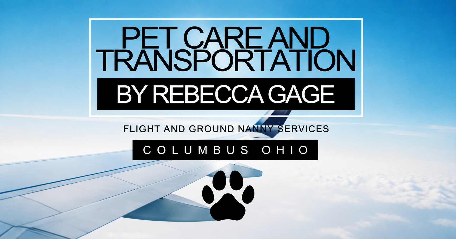 Pet Care and Transportation by Rebecca Gage — flight and ground nanny services, Columbus Ohio