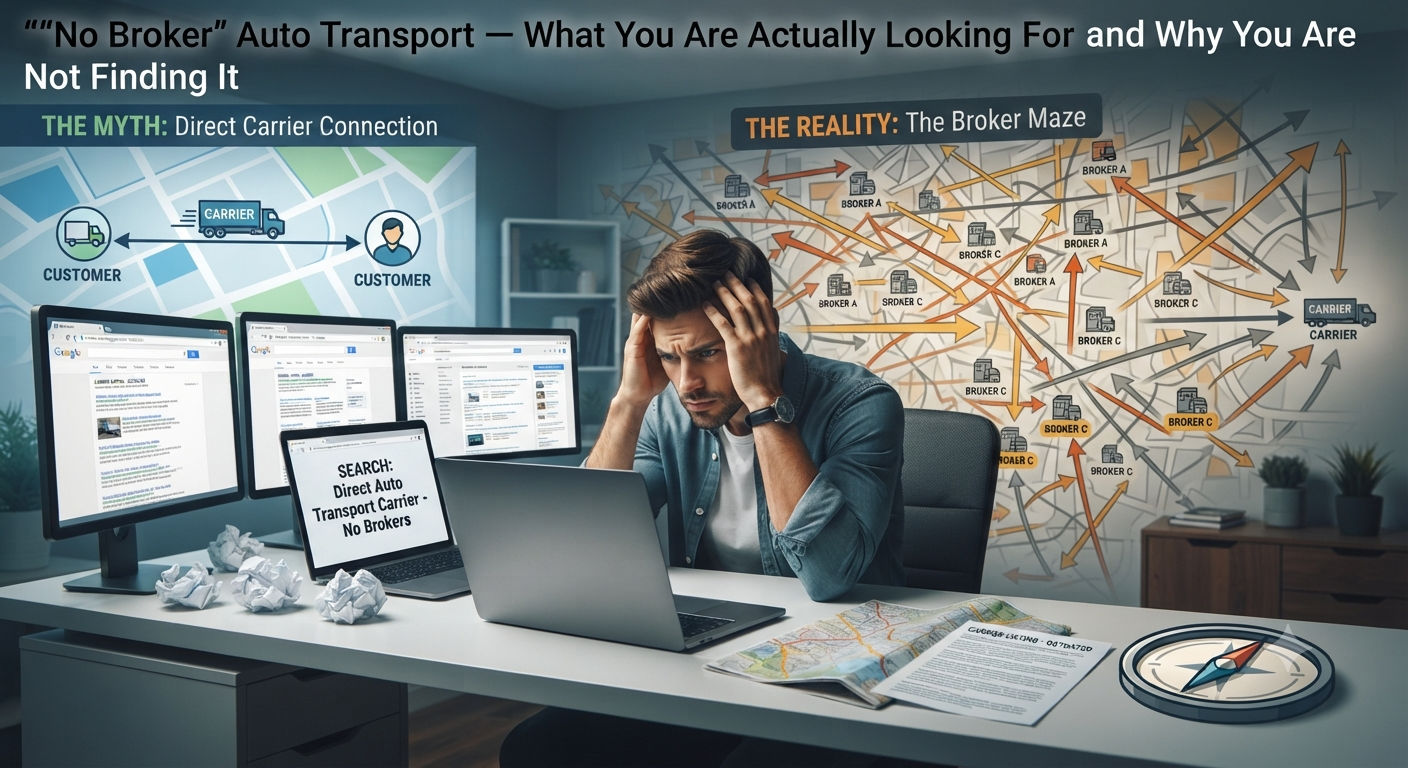 Auto transport broker versus direct carrier — understanding the difference