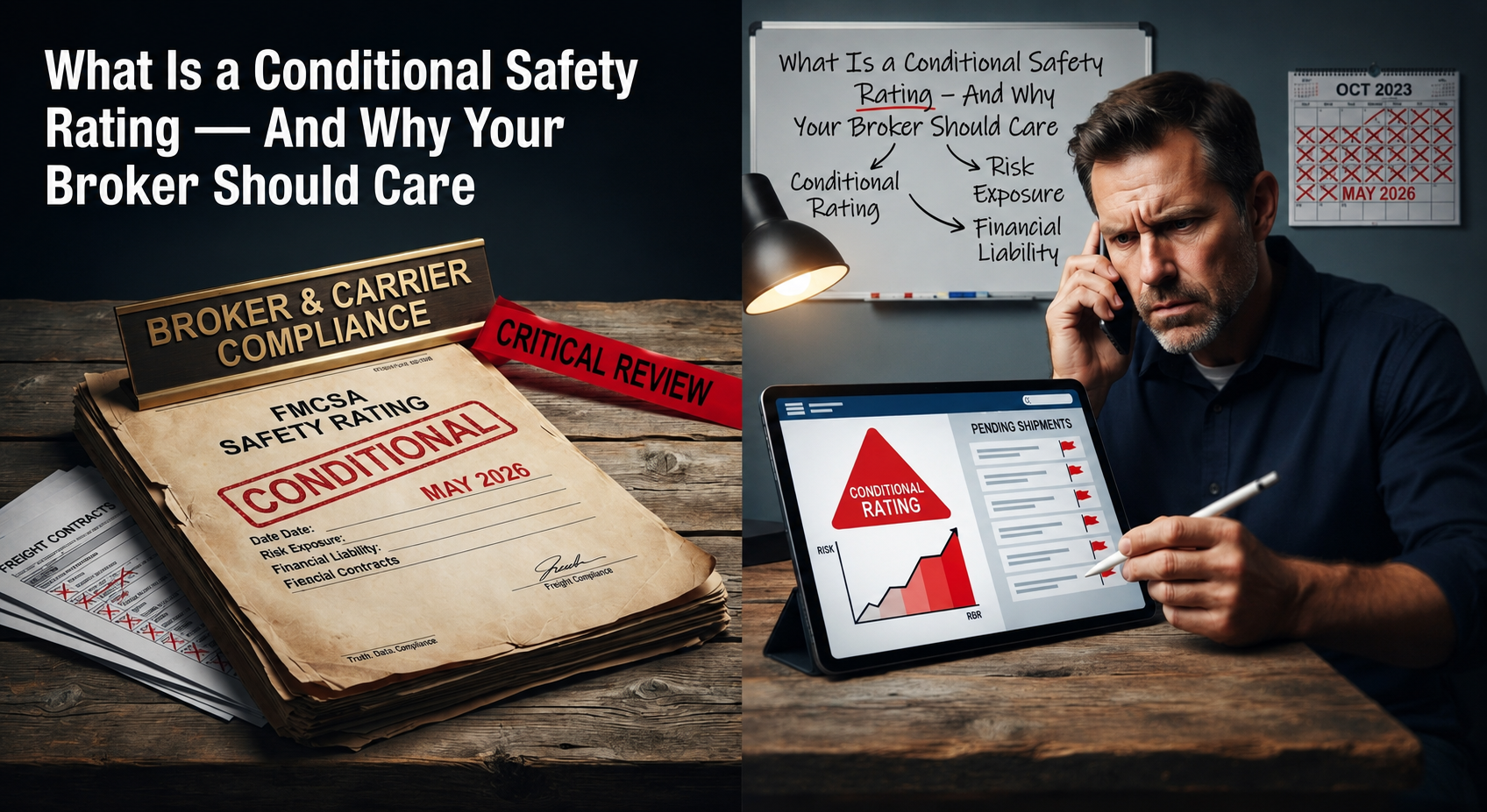 FMCSA safety checklist — what a conditional safety rating means for auto transport carriers